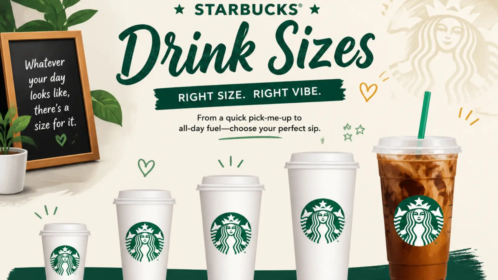 starbucks drink sizes names